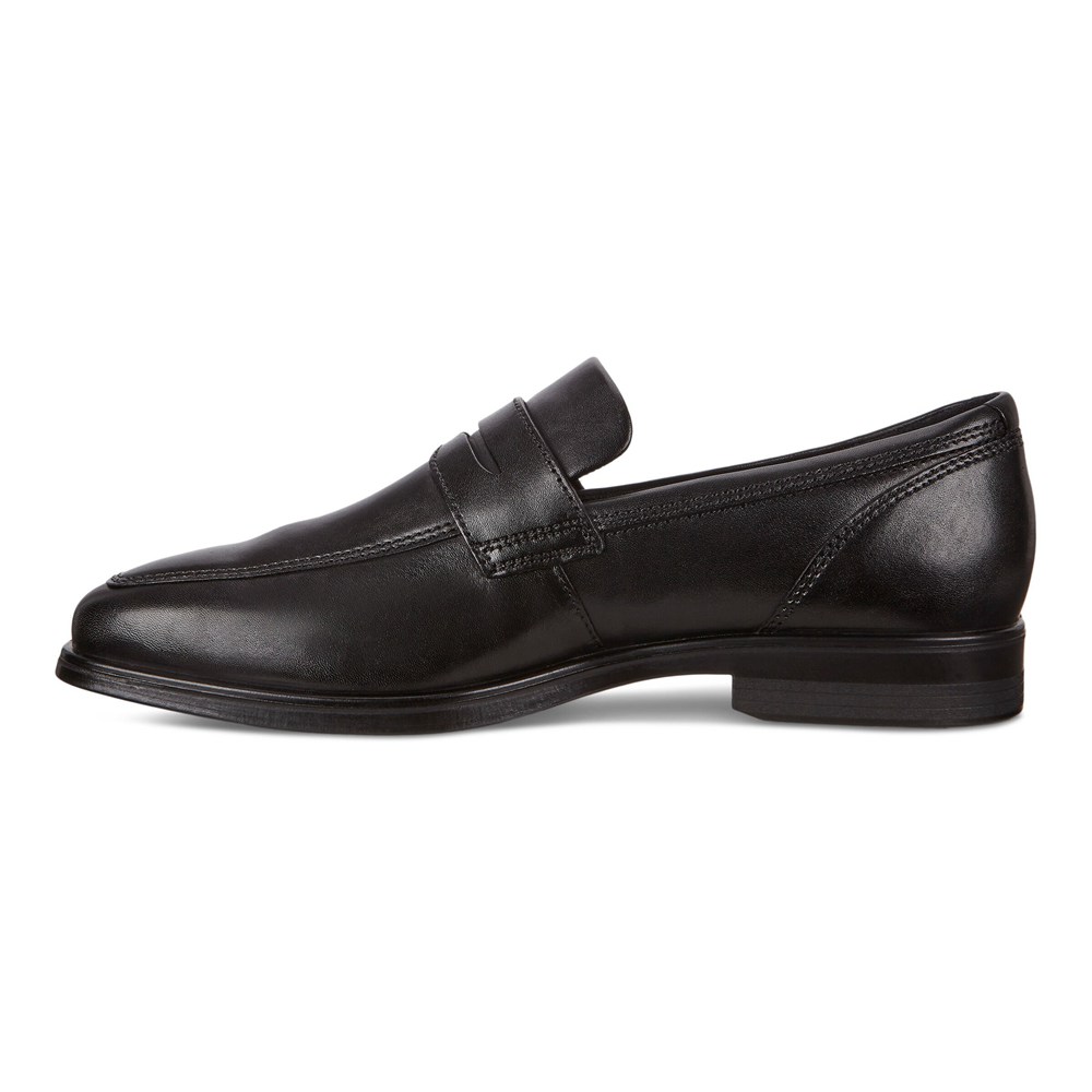 Loafers Hombre - ECCO Queenstown Penny - Negros - VQS796140